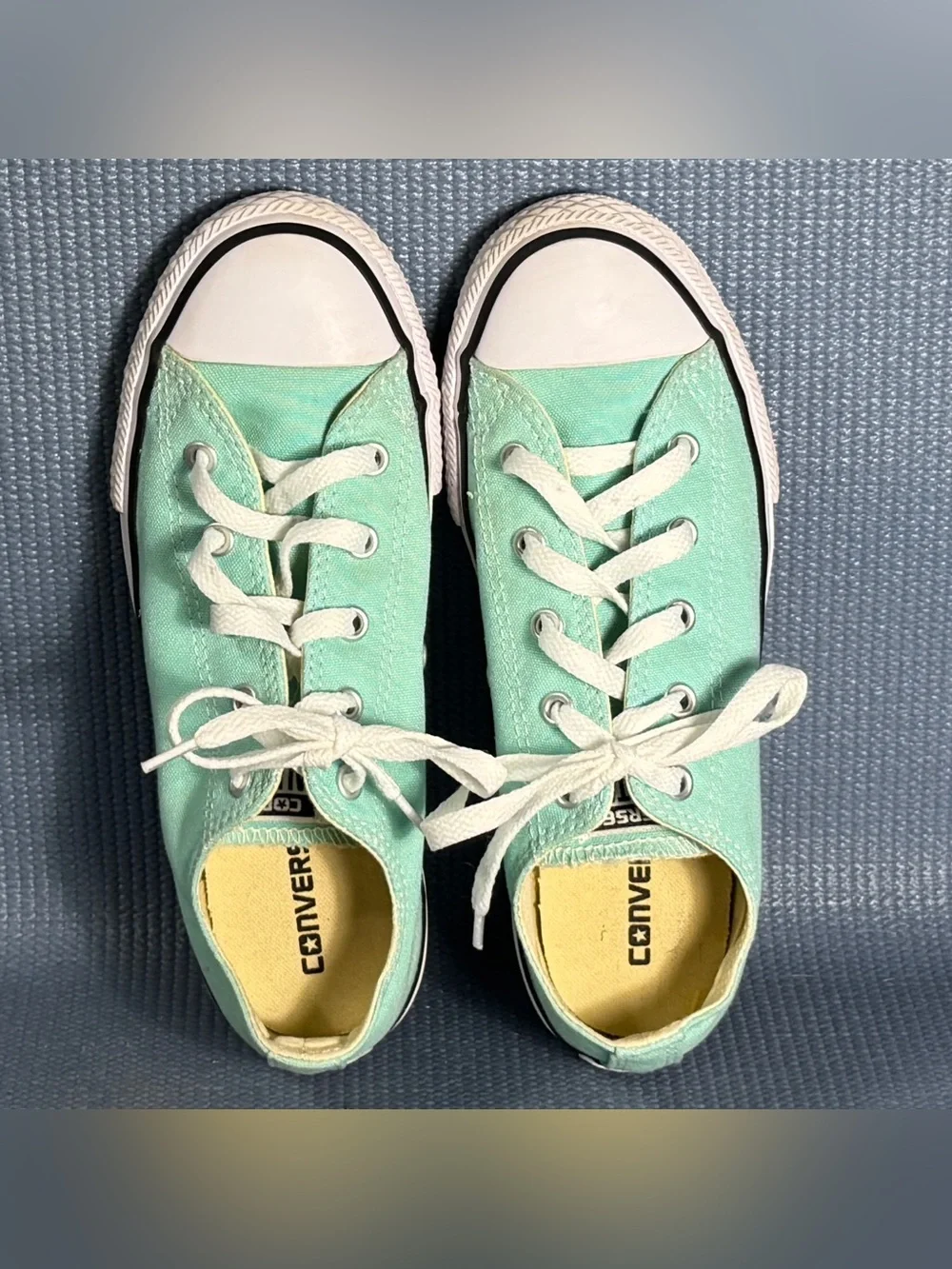 Converse Chuck Taylor All Star Turquoise Low Sneakers Big Kid Size 3